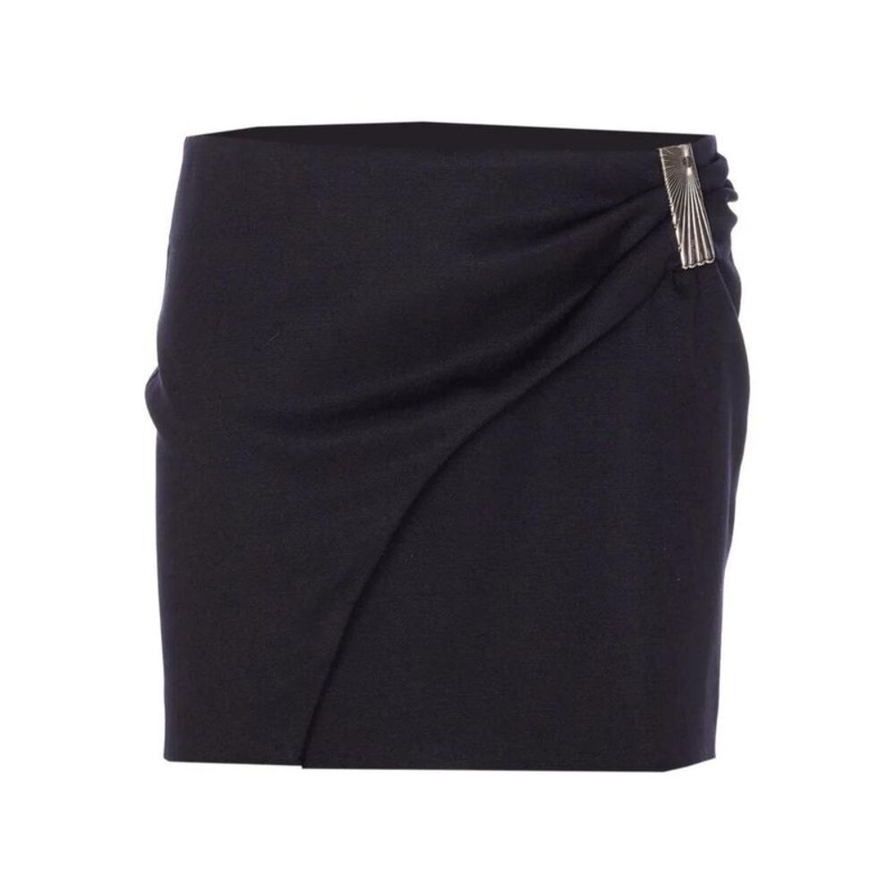 THE ATTICO Women's Ruched Mini Skirt Women BLACK Skirts